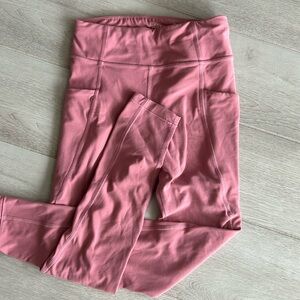 Athleta Girls calm pink legging size 8/10